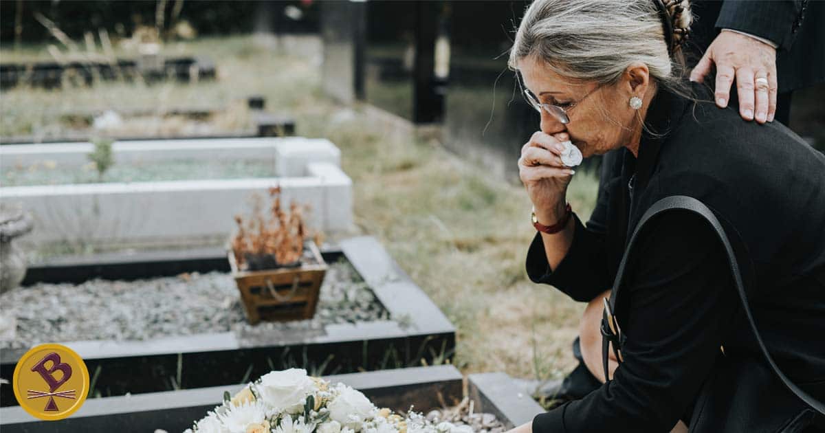 Lady at Funeral