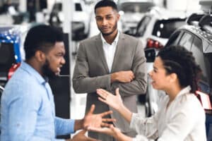 Couple argue over auto loan